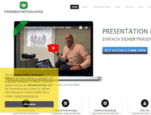 Tablet Screenshot of presentationking.com